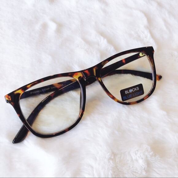 Nadia Tortoise Brown Computer Blue Light Glasses - Picture 1 of 8